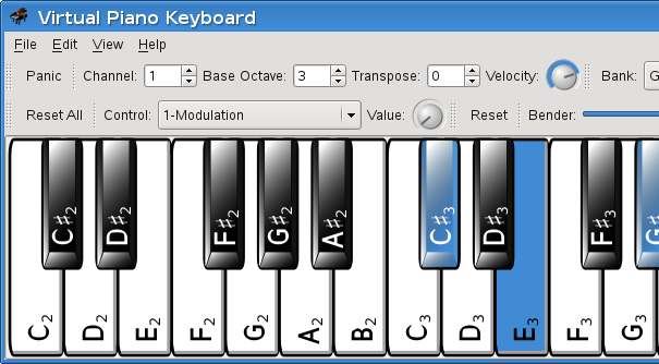 partituras para teclado. Puedes usar el teclado de